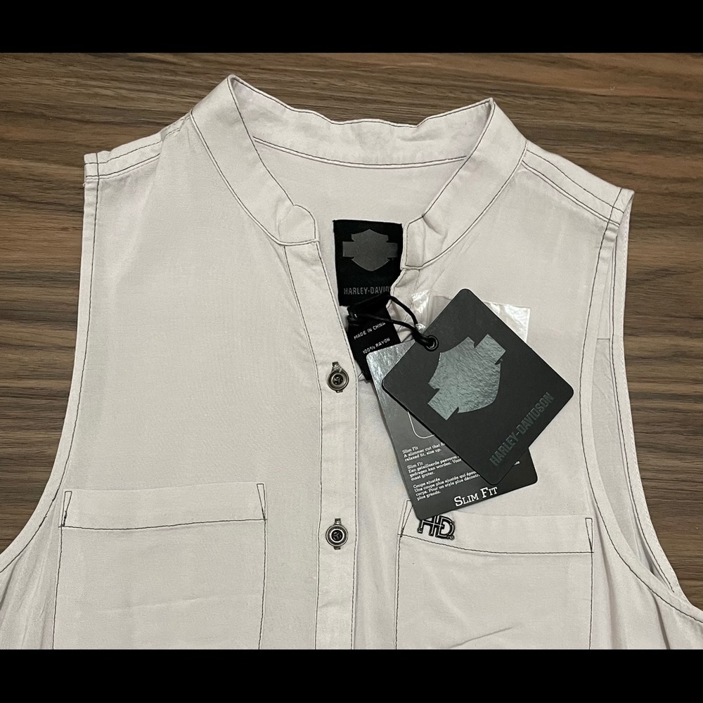 Harley Davidson pocket sleeveless shirt